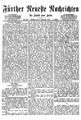 Fürther neueste Nachrichten für Stadt und Land (Fürther Abendzeitung) Dienstag 8. Dezember 1874
