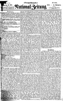 Nationalzeitung Sonntag 26. Juli 1874