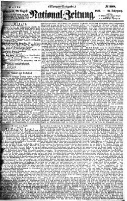 Nationalzeitung Samstag 22. August 1874
