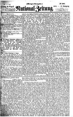 Nationalzeitung Sonntag 23. August 1874