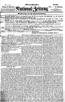 Nationalzeitung Freitag 25. September 1874