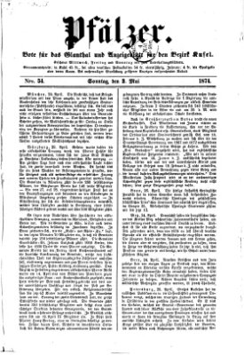 Pfälzer Sonntag 3. Mai 1874