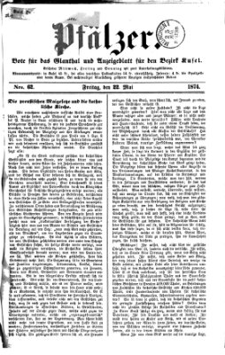 Pfälzer Freitag 22. Mai 1874