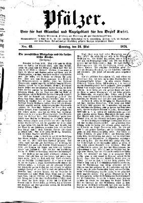 Pfälzer Sonntag 24. Mai 1874