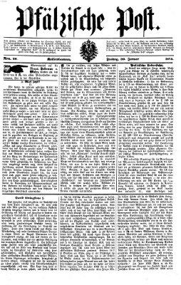 Pfälzische Post Freitag 30. Januar 1874