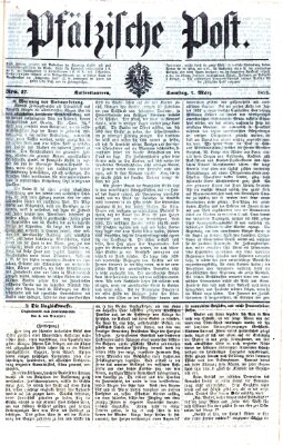 Pfälzische Post Samstag 7. März 1874
