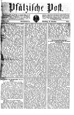 Pfälzische Post Samstag 17. Oktober 1874