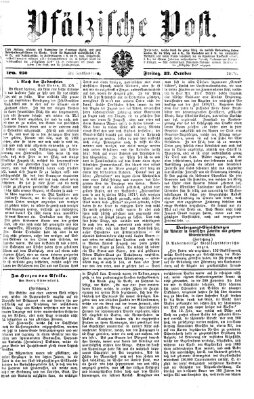 Pfälzische Post Freitag 23. Oktober 1874