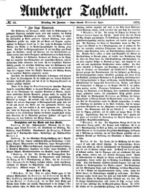 Amberger Tagblatt Dienstag 20. Januar 1874
