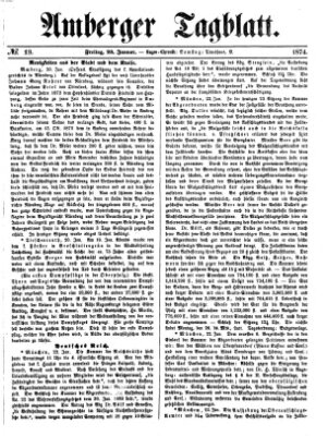 Amberger Tagblatt Freitag 23. Januar 1874