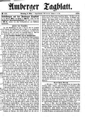 Amberger Tagblatt Dienstag 5. Mai 1874