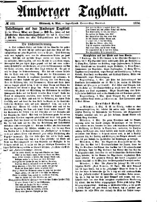 Amberger Tagblatt Mittwoch 6. Mai 1874