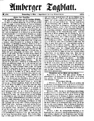 Amberger Tagblatt Donnerstag 7. Mai 1874
