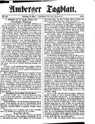 Amberger Tagblatt Dienstag 12. Mai 1874