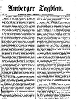 Amberger Tagblatt Mittwoch 12. August 1874