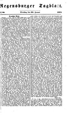 Regensburger Tagblatt Dienstag 20. Januar 1874