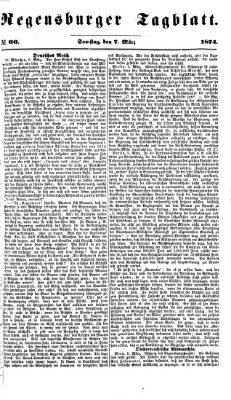 Regensburger Tagblatt Samstag 7. März 1874