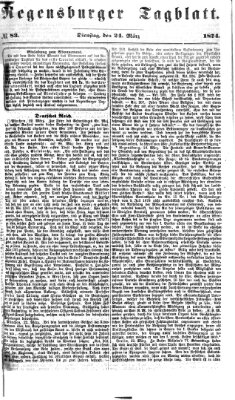 Regensburger Tagblatt Dienstag 24. März 1874