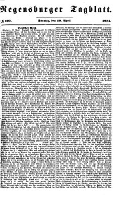Regensburger Tagblatt Sonntag 19. April 1874