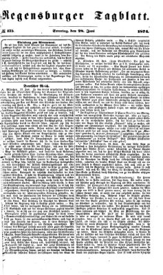 Regensburger Tagblatt Sonntag 28. Juni 1874