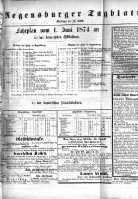 Regensburger Tagblatt Donnerstag 11. Juni 1874
