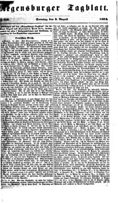 Regensburger Tagblatt Sonntag 2. August 1874
