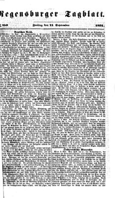Regensburger Tagblatt Freitag 11. September 1874