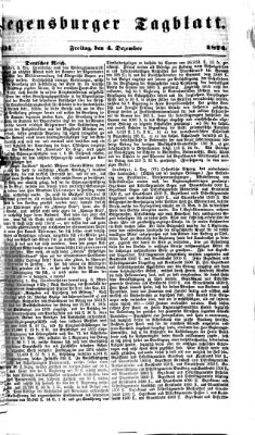 Regensburger Tagblatt Freitag 4. Dezember 1874