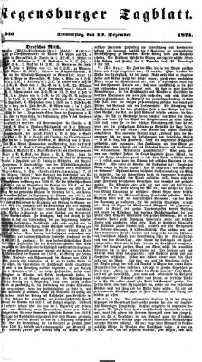 Regensburger Tagblatt Donnerstag 10. Dezember 1874