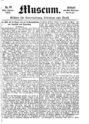 Museum (Süddeutscher Telegraph) Donnerstag 23. Juli 1874