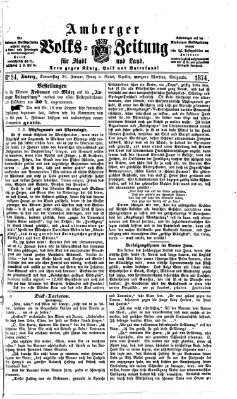 Amberger Volks-Zeitung für Stadt und Land Donnerstag 29. Januar 1874