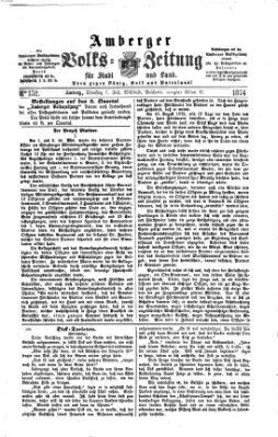 Amberger Volks-Zeitung für Stadt und Land Dienstag 7. Juli 1874