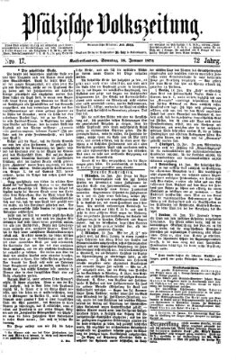 Pfälzische Volkszeitung Sonntag 18. Januar 1874