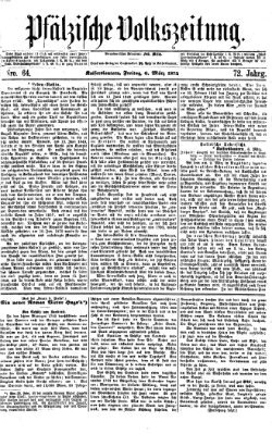 Pfälzische Volkszeitung Freitag 6. März 1874