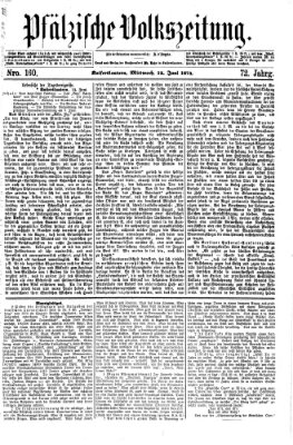 Pfälzische Volkszeitung Freitag 12. Juni 1874