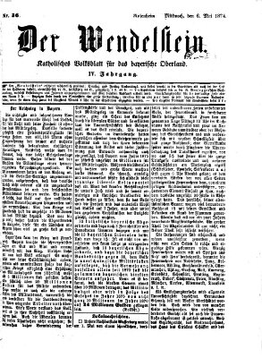 Wendelstein Mittwoch 6. Mai 1874