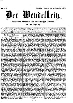 Wendelstein Samstag 28. November 1874
