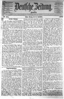 Deutsche Zeitung Montag 28. September 1874