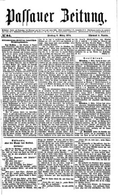 Passauer Zeitung Freitag 6. März 1874