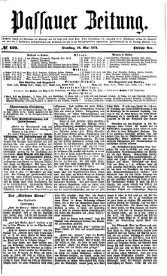 Passauer Zeitung Dienstag 26. Mai 1874