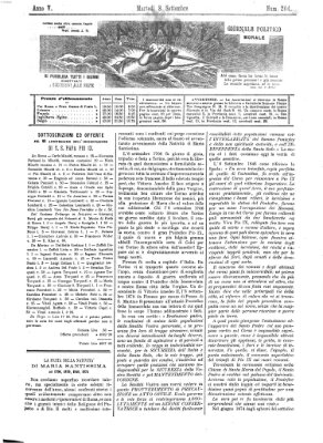 La frusta Dienstag 8. September 1874