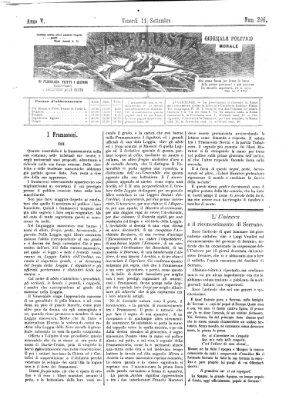 La frusta Freitag 11. September 1874