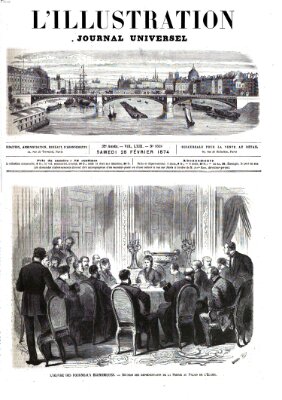 L' illustration Samstag 28. Februar 1874