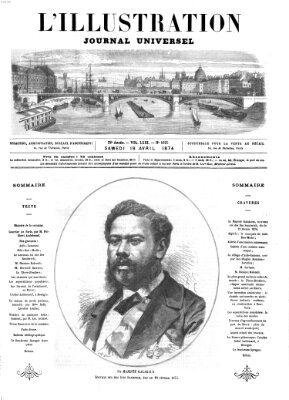 L' illustration Samstag 18. April 1874