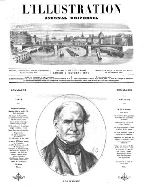 L' illustration Samstag 3. Oktober 1874
