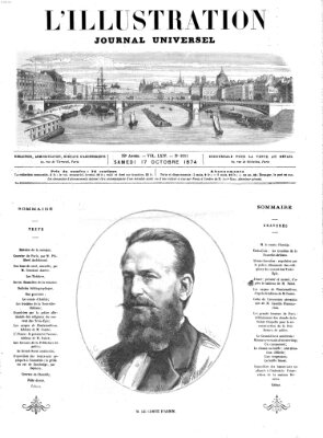 L' illustration Samstag 17. Oktober 1874