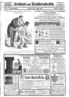 Kladderadatsch Sonntag 8. März 1874