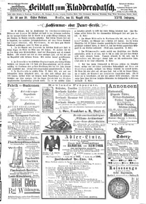 Kladderadatsch Sonntag 23. August 1874