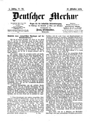 Deutscher Merkur Samstag 17. Oktober 1874