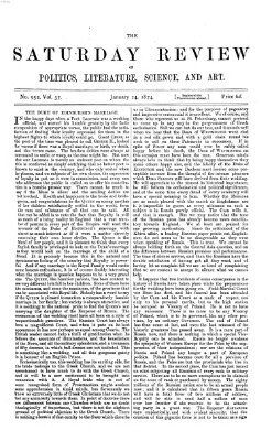 Saturday review Samstag 24. Januar 1874